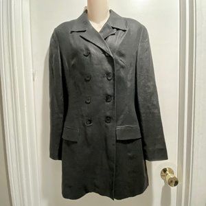 (6) - Women's ToTonko Linen Goth punk Preppy Double Breasted Blazer Jacket 4
